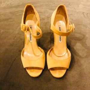 Tan Suede Manolo Blahnik- Size 37.5 Limited Time Closet Clean-Out Discount